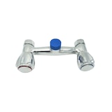 thumbnail of BE-GASTRO I Profi Gastro Geschirrbrause Zweiloch Wand "Premium" Drehgriff blau inkl. Wasserhahn, Mischbatterie & Drehgriff Gastrobrause Gastro Armatur