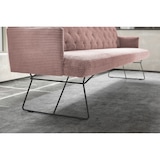 thumbnail of KAWOLA Esszimmerbank CHARME Cord rosa 206cm