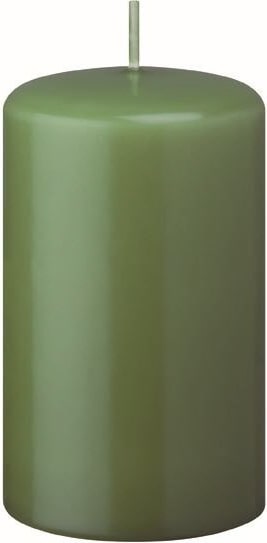 Flachkopf-Stumpenkerzen Grün 150 x Ø 40 mm, 16 Stück