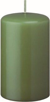 thumbnail of Flachkopf-Stumpenkerzen Grün 150 x Ø 40 mm, 16 Stück