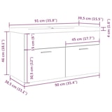 thumbnail of vidaXL Waschbeckenunterschrank mit Einbaubecken Artisan-Eiche