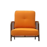 thumbnail of METRO PROFESSIONAL Outdoor Sofa Lounge-Set 3-tlg., Stahl/Polyester, 2 Sessel, 1 Tisch, gelb/gold