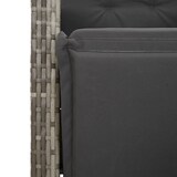 thumbnail of vidaXL 7-tlg. Garten-Essgruppe mit Kissen Grau Poly Rattan