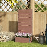 thumbnail of Outsunny Fioriera con Spalliera a Doghe per Rampicanti 72x38x150cm