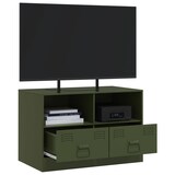 thumbnail of vidaXL TV-Schrank Olivgrün 67x39x44 cm Stahl