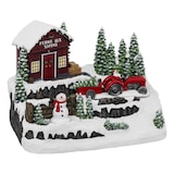 thumbnail of Village de Noël lumineux, animé et musical La ferme aux sapins