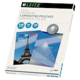 thumbnail of Leitz Heißlaminierfolien A4 100 mic,  Premium-Laminierfolien im 100er Pack, Glänzend, Transparent, Vereinfachtes Einlegen durch UDT, iLAM, 74800000