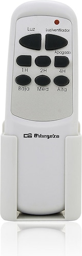 thumbnail of Ventilador de techo con luz Orbegozo CP 77132, 4 aspas, 3 velocidades, mando a distancia, 132 cm de diámetro, 60 W