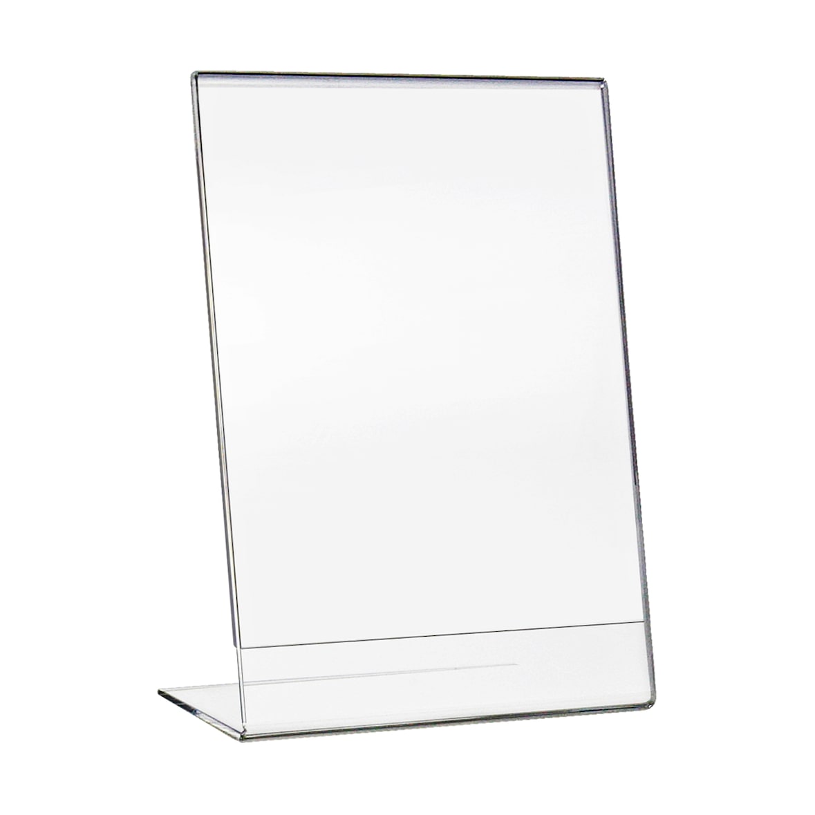 HMF 46934 Acryl Tischaufsteller schräg, DIN A4 Hochformat, Glasklar