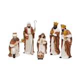 thumbnail of Déco de Crèche de Noël Set de 6 Santons en résine H 33 cm