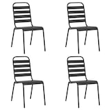 thumbnail of Helloshop26 - Conjunto de comedor de jardín exterior de 5 piezas de acero antracita 02_0013712