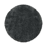 thumbnail of Teppich Hochflor Langflor Uni Kuschelig Waschbar Strapazierfähig Wohnzimmer Schlafzimmer Rund Grau 200x200 cm – SALZACH von Kadima Design