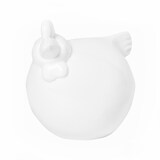 thumbnail of Deko-Huhn in weiß aus robustem Fiberstone, Größe M - E1170-S1-W