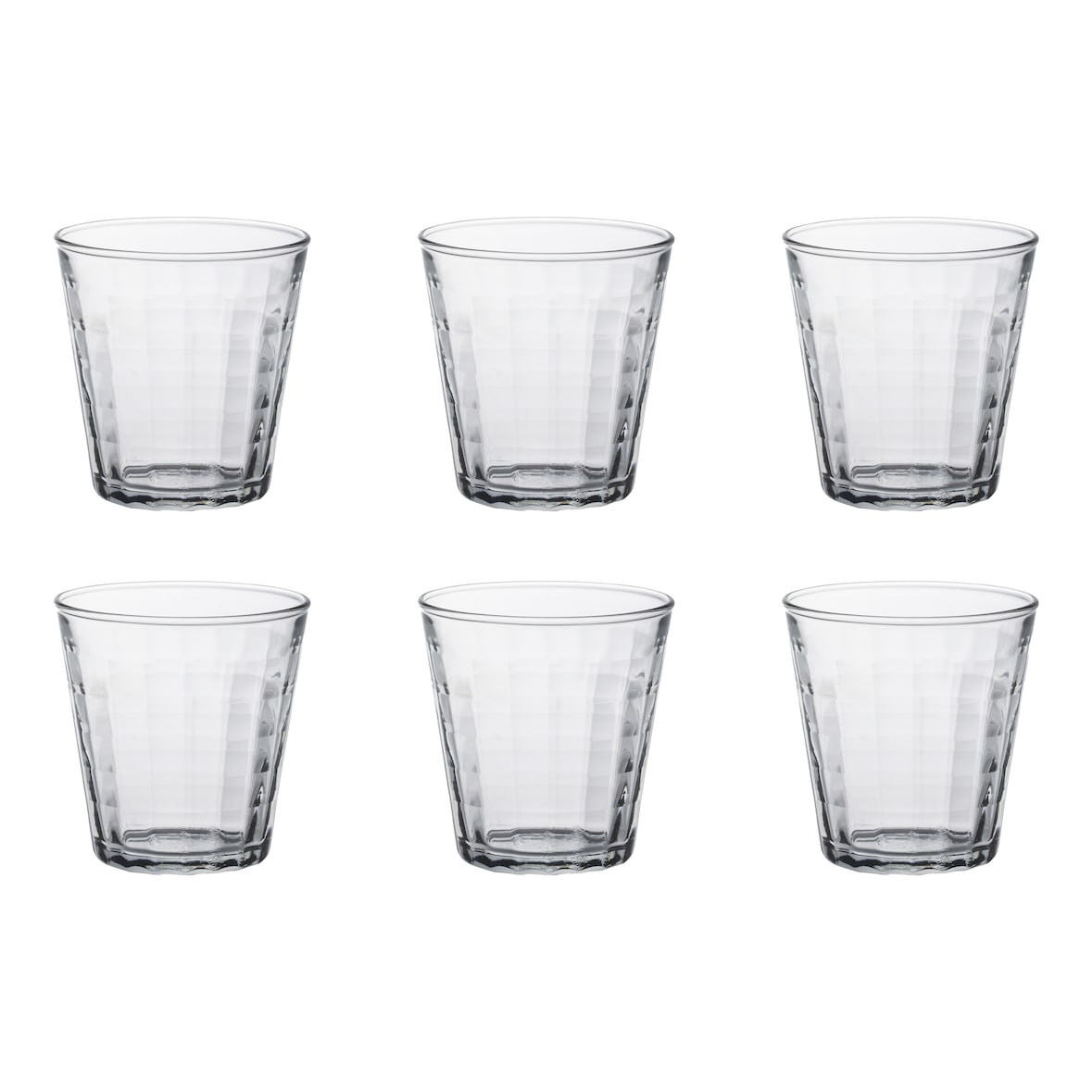 6 x Tumbler, Trinkglas, Hartglas, Ø  8 cm, Höhe: 8.5 cm