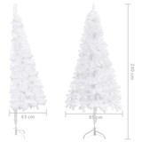 thumbnail of vidaXL Kunstkerstboom hoek 240 cm PVC wit
