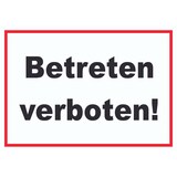 thumbnail of Betreten verboten Schild A1 (594x841mm)