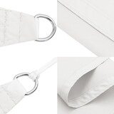 thumbnail of Voile de parasol tissu oxford rectangulaire 2x3,5 m blanc Modèle Soleil Calypso