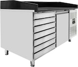 thumbnail of vaiotec Pizzakühltisch / 1-türig & 7 Schubladen "schwarz" inkl. Kühlaufsatz GN1/3, 1510 x 800 mm