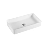 thumbnail of Lavabo Sobre Encimera Cerámico Blanco Mate | Lavamanos Baño para Encimera Rectangular | 51cm x 35cm | Blanco Mate