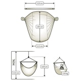 thumbnail of Silla exterior colgante Domingo (Lime)
