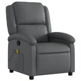 thumbnail of vidaXL Massagesessel Grau Kunstleder