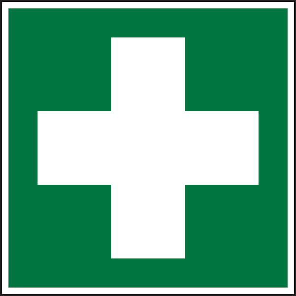 Rettungszeichen, Erste Hilfe E003 - ASR A1.3 (DIN EN ISO 7010) - 200x200 mm Folie selbstklebend