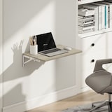 thumbnail of Wandklapptisch 16x60x40 cm platzsparender Klapptisch in Eiche, schwebende Wandkonsole für Homeoffice Küche Flur, vormontiert, 8 kg belastbar