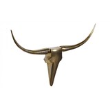 thumbnail of Deko Geweih Bull `L`, Aluminium - Exklusive Wanddekoration. Gold, 125x10x60 cm | Kadima Design