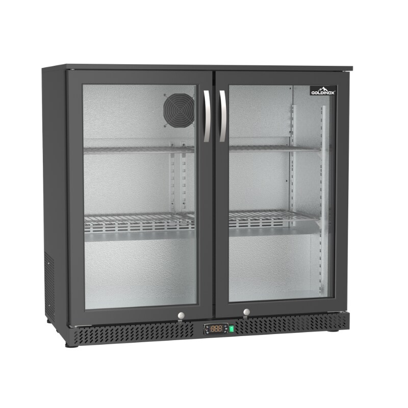 Arrière de bar - 2 portes pivotantes vitrées PREMIUM - GOLDINOX