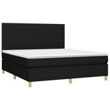thumbnail of vidaXL Boxspringbett mit Matratze & LED Schwarz 180x200 cm Stoff