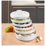 thumbnail of Clatronic DR 2751 Deshidratador Alimentos, 5 Bandejas, Seca Frutas, Verduras, Carne, Hierbas, sin BPA, 250W, Blanco