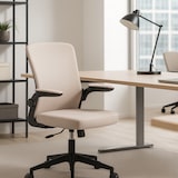 thumbnail of Ergonomischer Bürostuhl Drehsessel mit verstellbaren Armlehnen und höhenverstellbar, gepolstert, für Schreibtisch – Grau