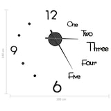 thumbnail of vidaXL 3D-wandklok modern XXL 100 cm zwart