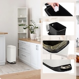 thumbnail of Cestino per rifiuti / Pattumiera CLEAN SLIM 20L acciaio bianco hjh OFFICE