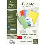 thumbnail of Exacompta 100er Packung Aktendeckeln aus Recycling Karton 220g Forever, 24x32cm