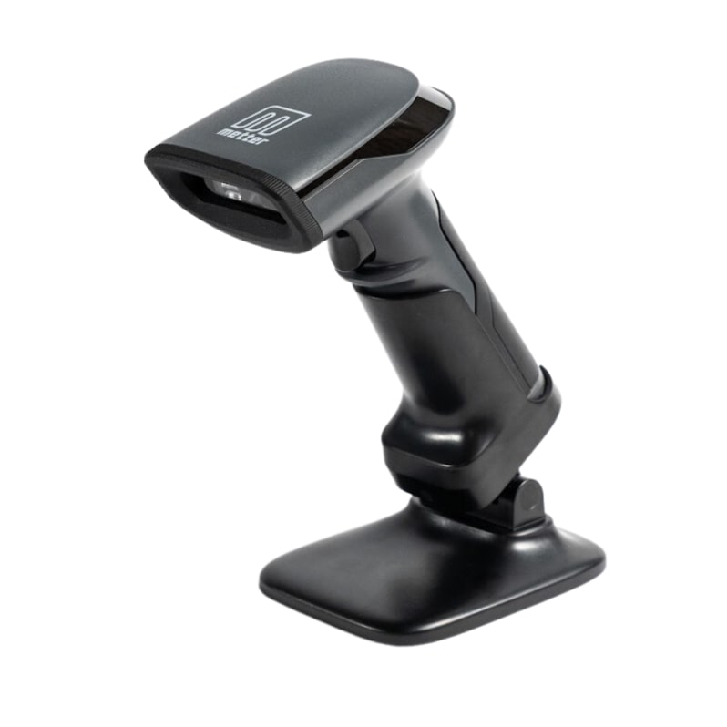 Lector de código de barras Metter HS2100, 2D, USB, soporte, negro