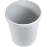 thumbnail of Corbeille à papier en plastique, ronde, 45 litres, gris lumière