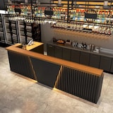 thumbnail of Bancone bar, banco cassa e reception per ristorante, sala da biliardo, bancone a L 160 cm【H ZJX 160】