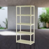 thumbnail of Scaffale portaoggetti a 5 ripiani 80x40x176 cm - Ripiano beige Polipropilene resistente Portata 150 kg Antiumidità Art Plast