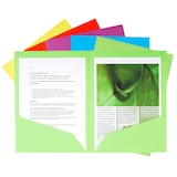 thumbnail of EXACOMPTA Paquet de 25 chemises de présentation double poche ROCK'S 250 en carte 210 grammes assortis