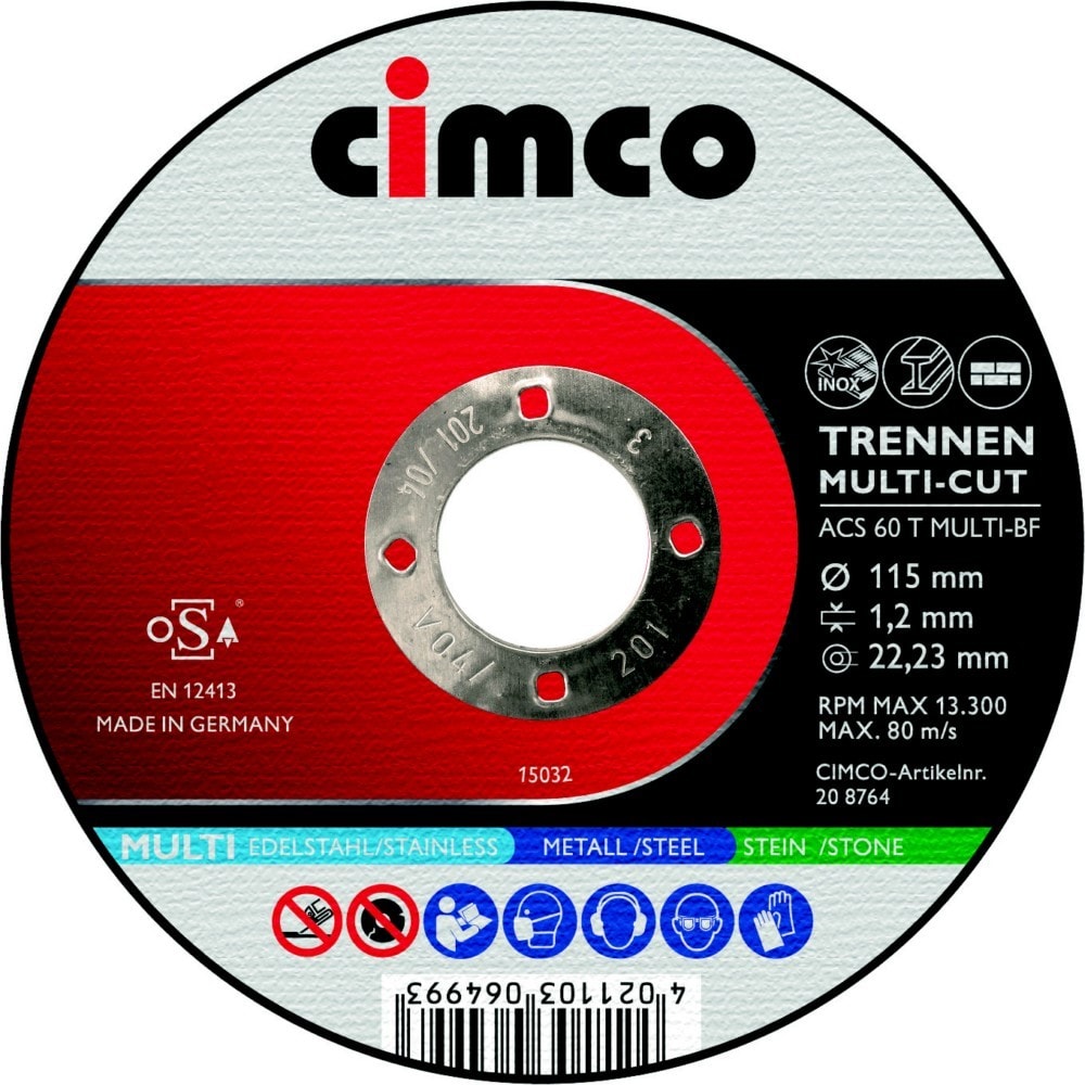 Cimco Werkzeuge Trennscheiben MULTI-CUT 206846 (VE10)
