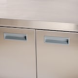 thumbnail of Romux® Mesa de Aço Inoxidável para Hotelaria de Parede com Portas de Batente 1000x600x850 mm Desmontável | Mesa de Trabalho Inox Bar Restaurante