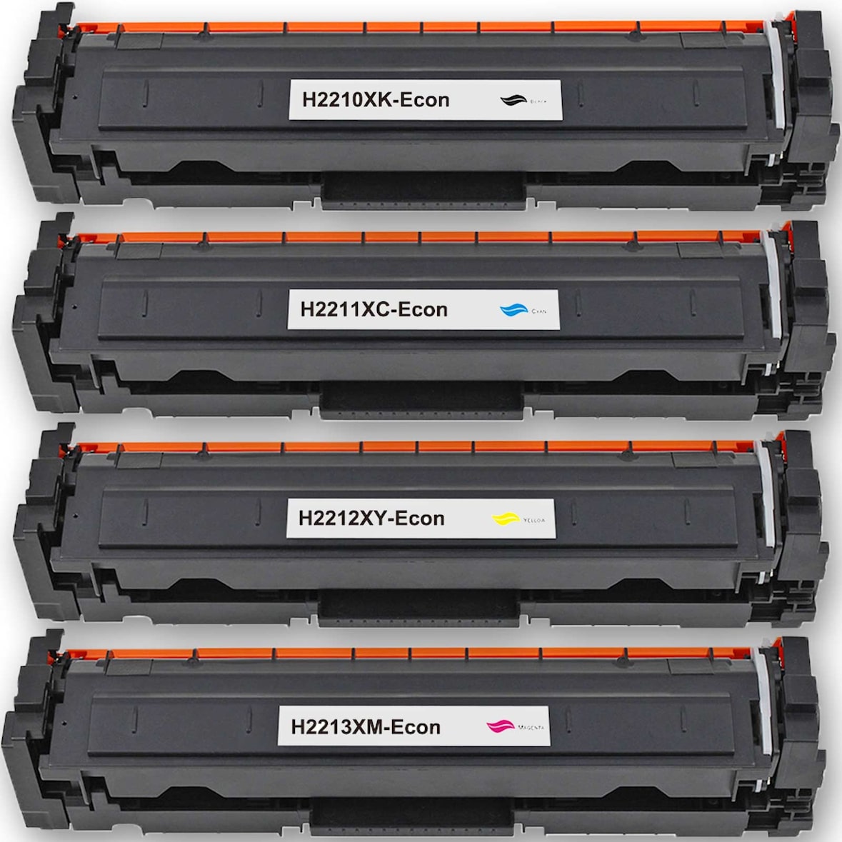 Gigao 207X Toner-Set Kompatibel für HP Color LaserJet Pro MFP M283fdw - 4 Farben mit Chip