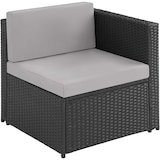 thumbnail of tectake Conjunto de muebles de polirratán Verona con cojines para 6 personas, para exteriores y jardín, negro
