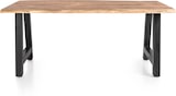 thumbnail of SalesFever Tisch Akazie 180x90 cm Massiv | Natur Baumkante 3,5 cm stark | mit A-Gestell Schwarz