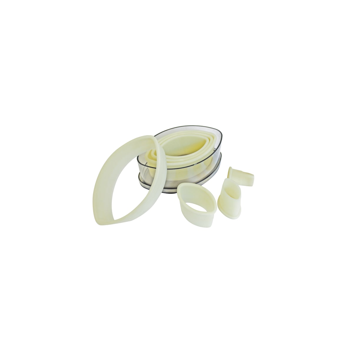 Schneider - Ausstechersatz oval, glatt 7-teilig, Material: Nylon, hitzebeständig bis +160°C