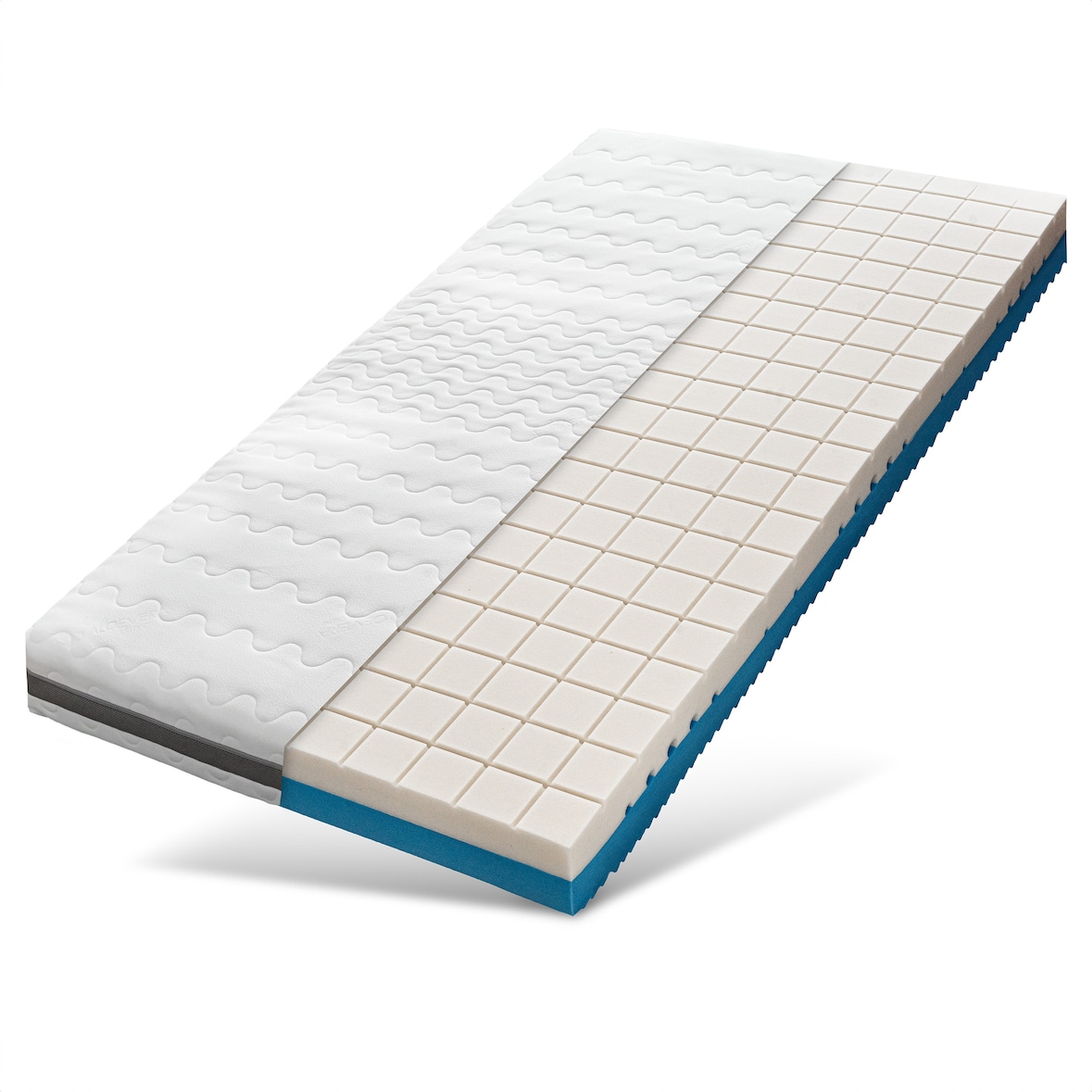 Sleepneo - Matras 180x200 H2 H3, hoogte 18cm, 7-zone koudschuim matras 180 x 200 met hoogwaardige dubbeldoekhoes, made in Europe