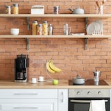 thumbnail of Relaxdays Bananenhalter mit rundem Standfuß, Bananenhaken, Obstaufbewahrung, Bananen, Trauben, verchromtes Eisen, silber