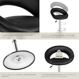 thumbnail of tectake Lot de 2 tabourets de bar CHRISTIAN - noir - 401560