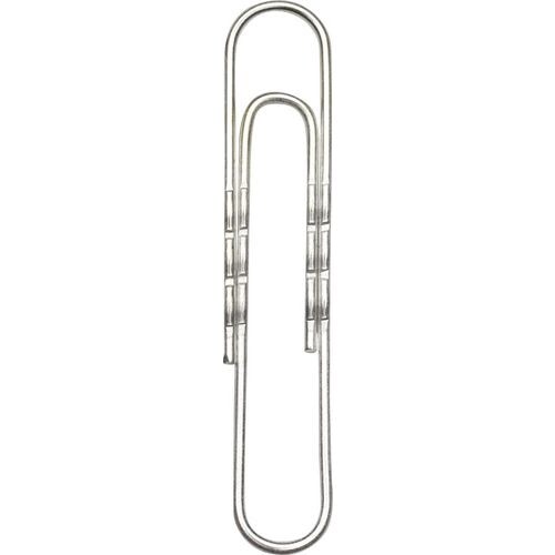 Viking Büroklammern Gewellt 50 mm Silber Metall, Zink 100 Stück